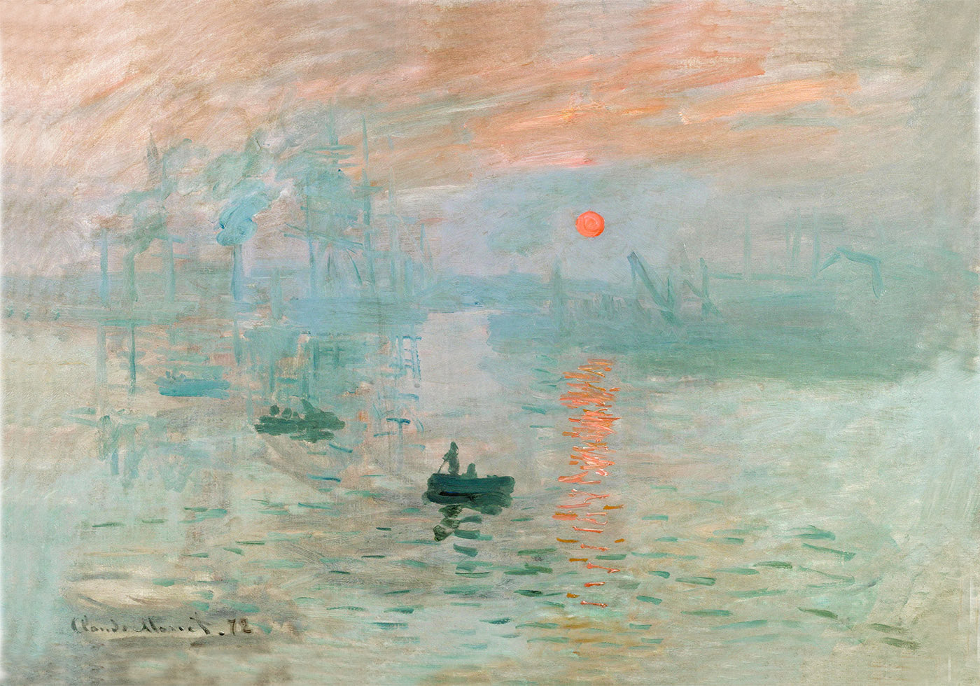 Impression Sunrise 1872 Poster by Claude Monet