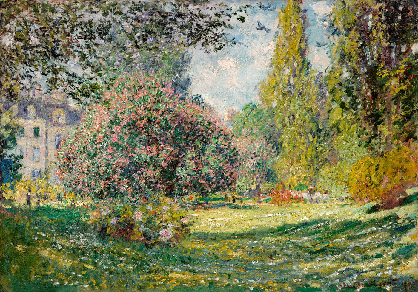 The Parc Monceau Landscape By Claude Monet (1867) Poster