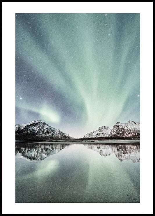 Northern Light Aurora Borealis Plakat - Posterbox.no