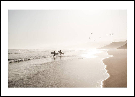 Calm Beach Surf Plakat - Posterbox.no