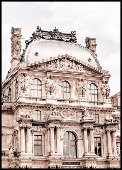 Pavillon Richelieu, Palais du Louvre Paris Plakat - Posterbox.no