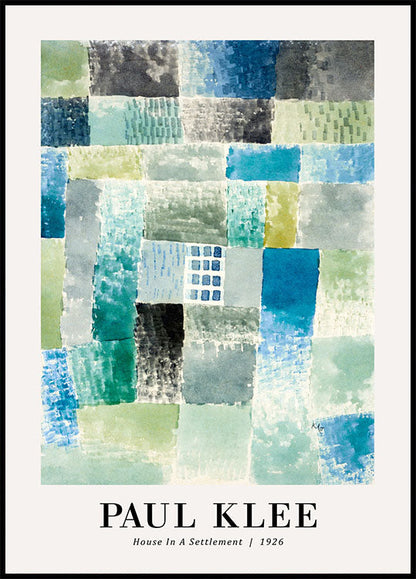 House in a Settlement 1926 by Paul Klee Plakat - Posterbox.no