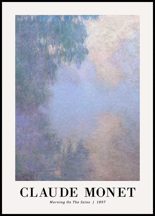 Morning on the Seine 1897 Plakat by Claude Monet - Posterbox.no