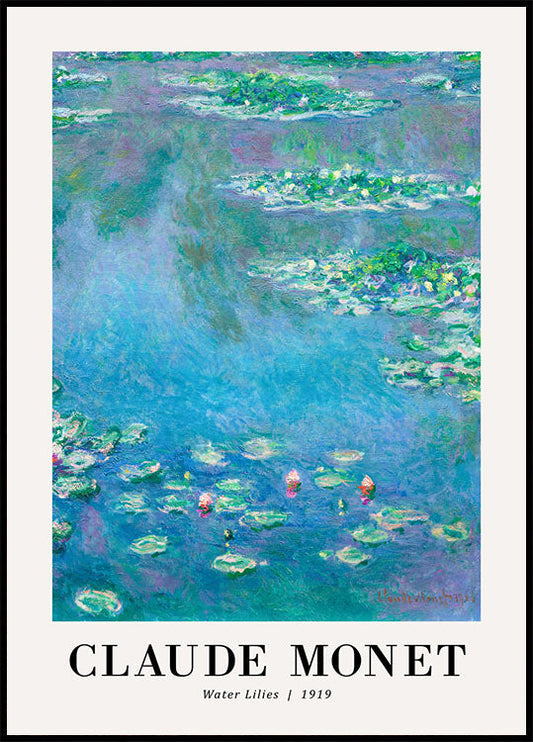 Water Lilies 1919 Plakat by Claude Monet - Posterbox.no