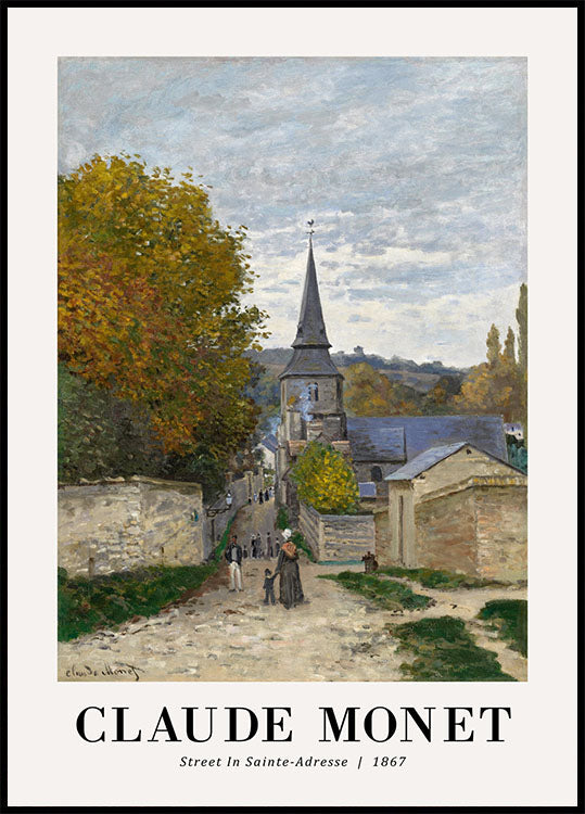 Street in Sainte-Adresse 1867 Plakat by Claude Monet - Posterbox.no