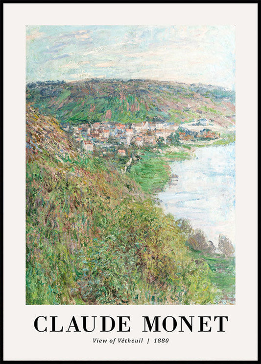 View of Vetheuil 1880 Plakat by Claude Monet - Posterbox.no