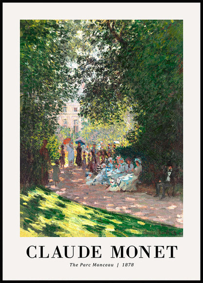 The Parc Monceau 1878 Plakat by Claude Monet - Posterbox.no