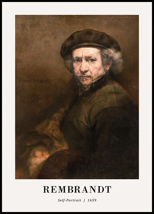 Self-Portrait 1659 by Rembrandt Plakat - Posterbox.no