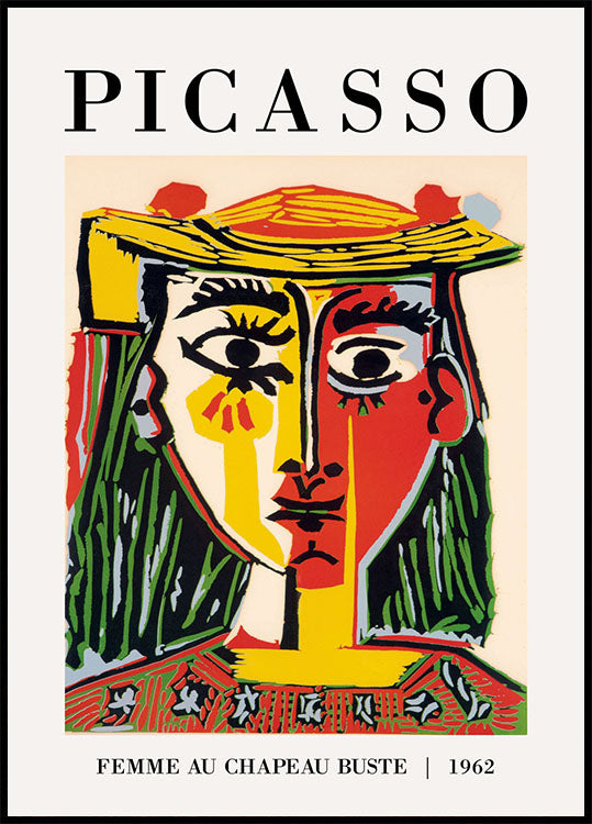 Pablo Picasso -  El Rostro 1962 Plakat - Posterbox.no