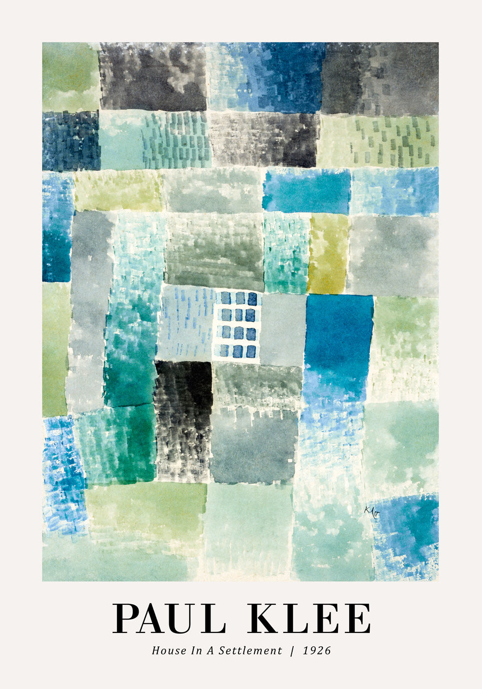 House in a Settlement 1926 by Paul Klee Plakat - Posterbox.no