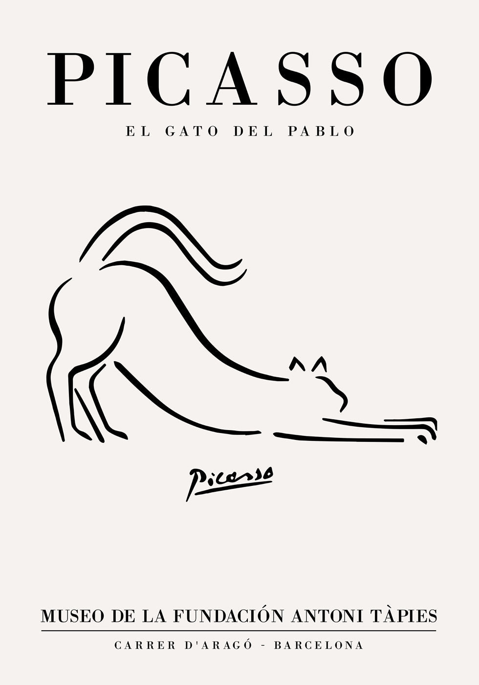 Pablo Picasso El Gato Plakat - Posterbox.no