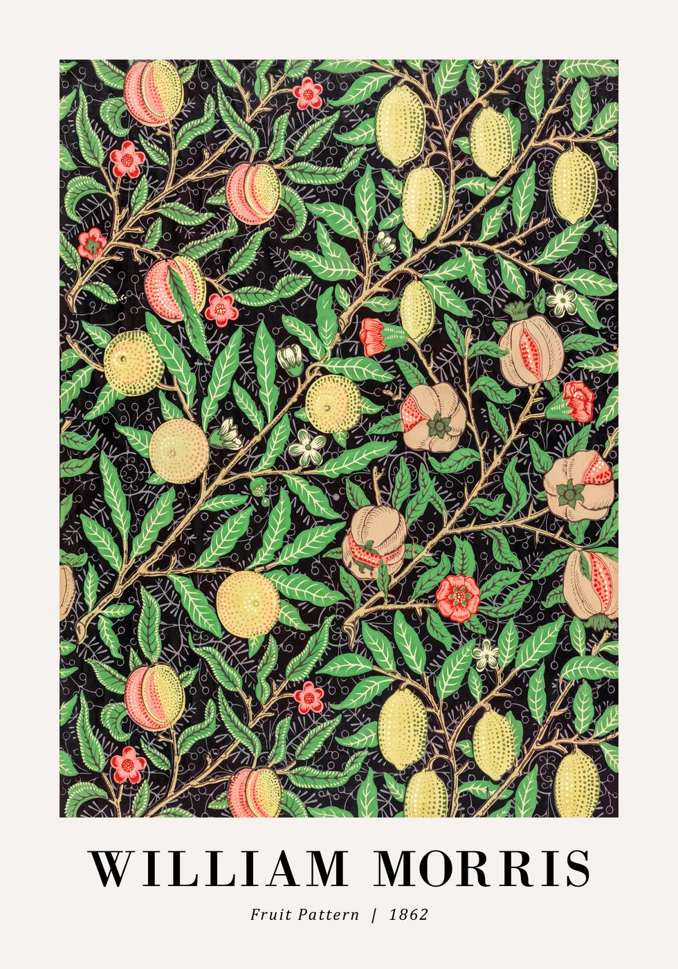 William Morris Fruit Pattern 1862 Plakat - Posterbox.no