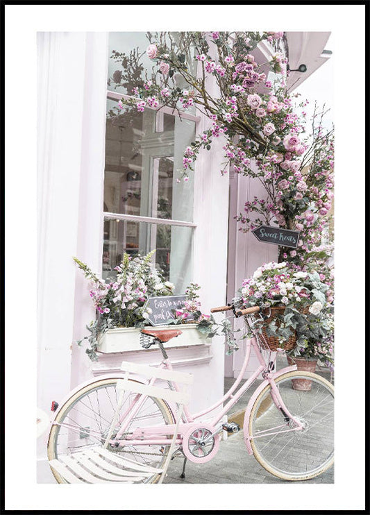 Pink Bicycle Plakat - Posterbox.no