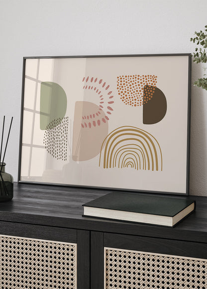 Abstract Shapes and Patterns Poster