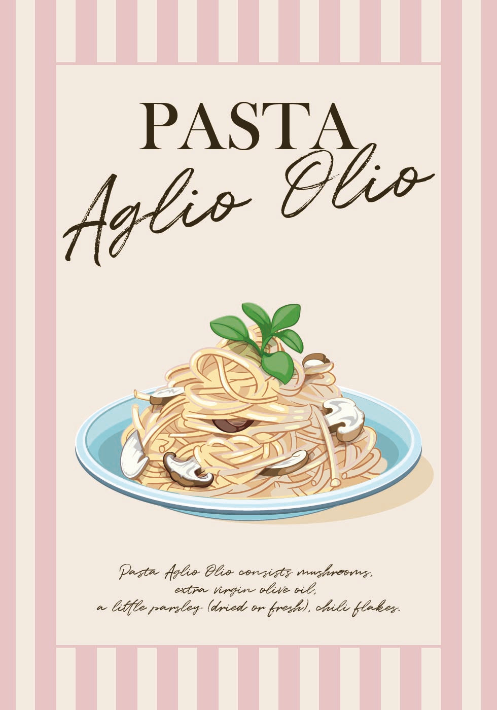 Pasta Aglio Olio Poster