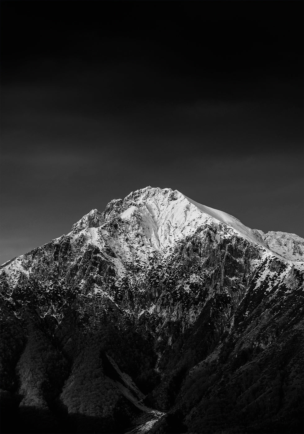 Majestic Snow-Capped Mountain Poster