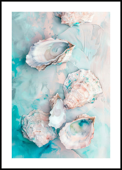 Artistic Oysters Poster