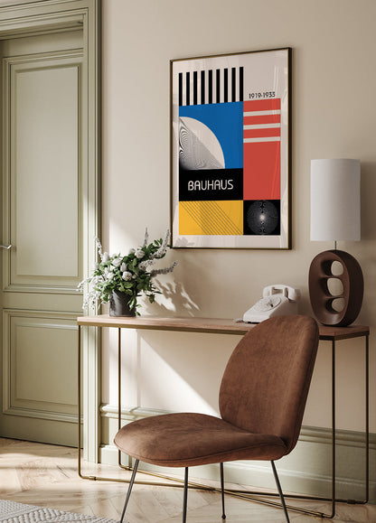 Fargerik Bauhaus Poster