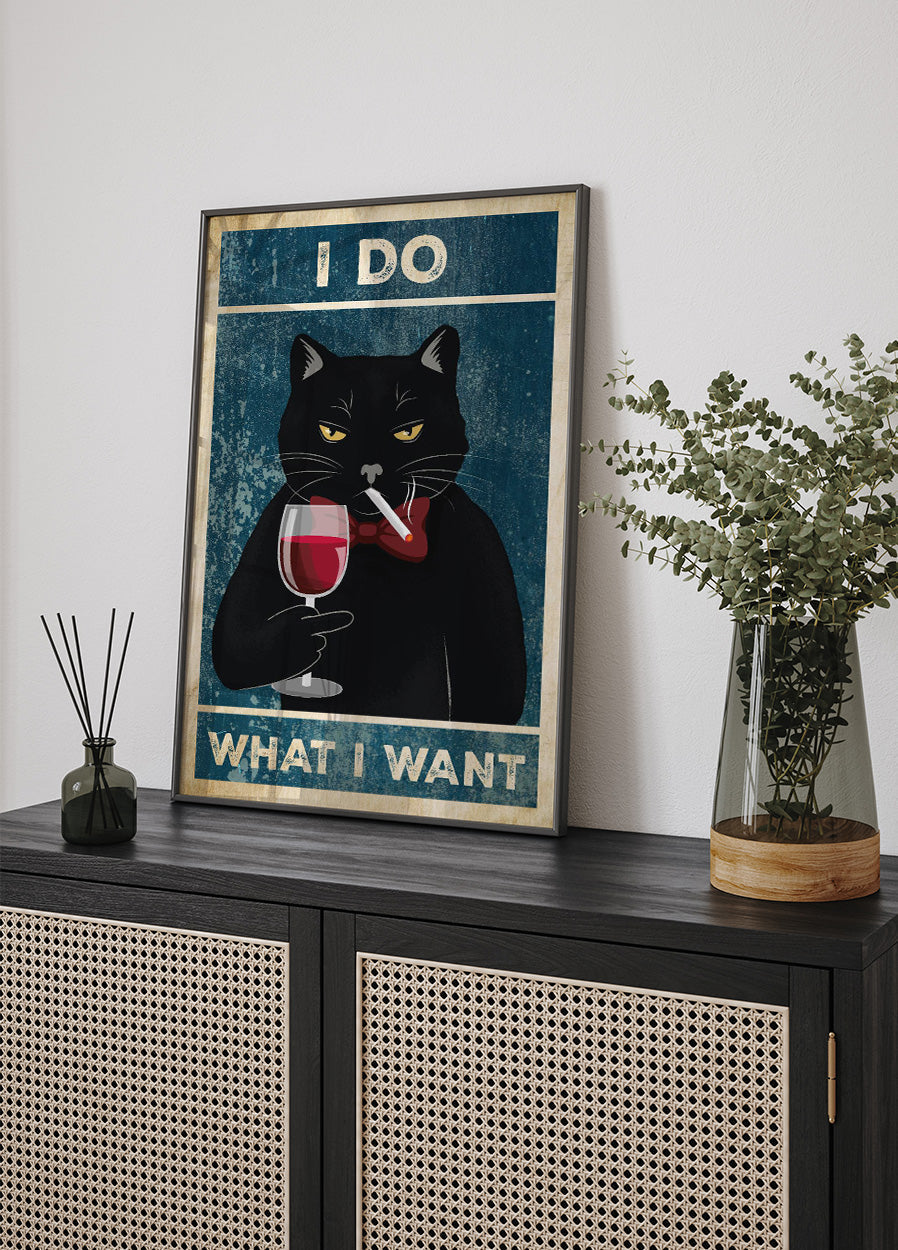 Confident Cat Attitude Poster