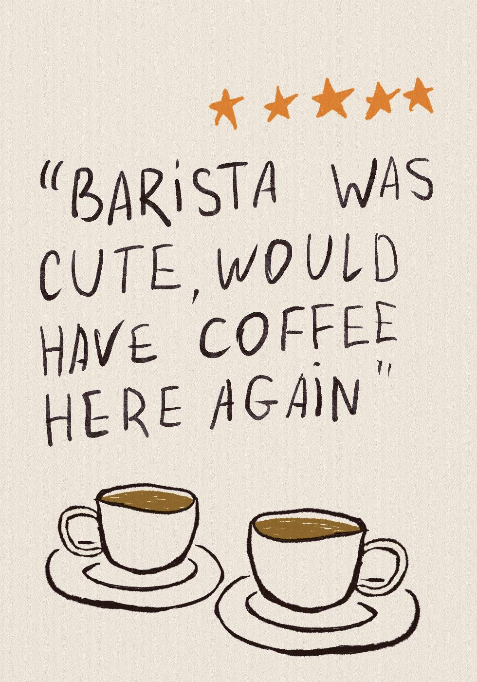 Barista Was Cute Poster