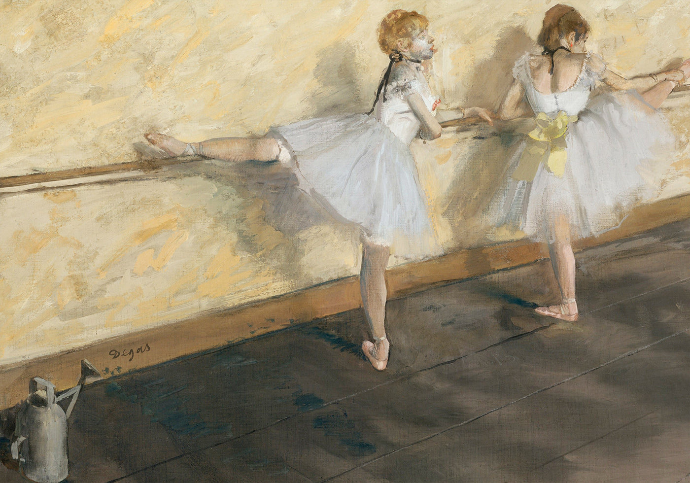 Ballet Dancers at the Barre Poster