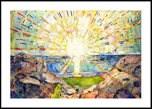 The Sun 1909 by Edvard Munch Poster