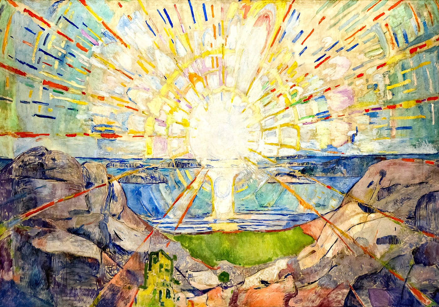 The Sun 1909 by Edvard Munch Poster