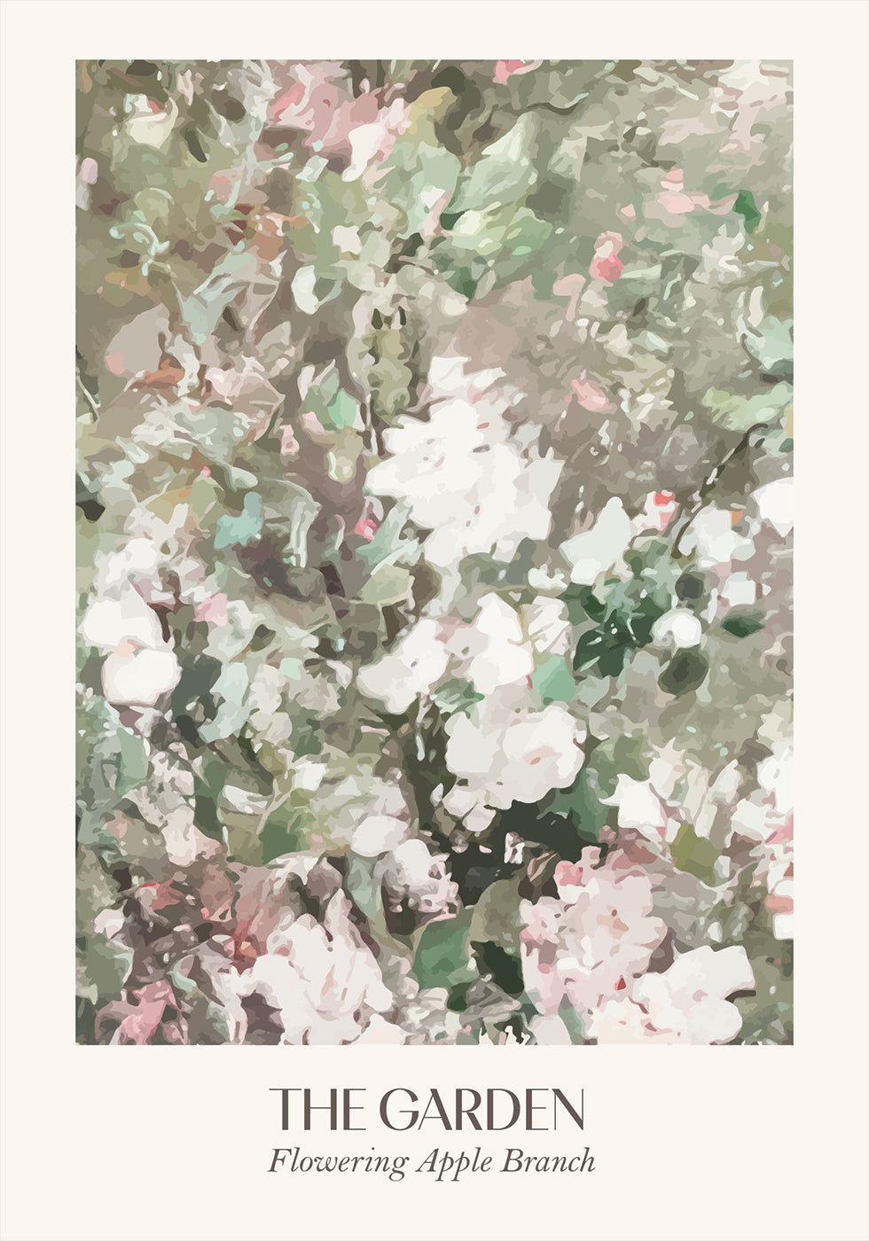 Flowering Apple Branch Poster