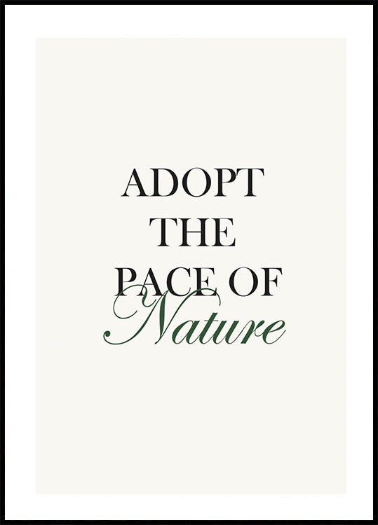 Pace Of Nature Plakat - Posterbox.no