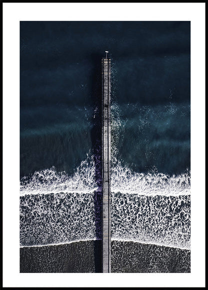 Pier Over Turquoise Waters Poster