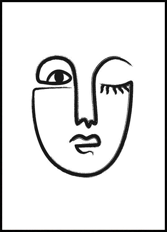 Woman Face Poster