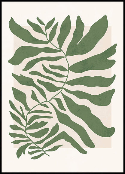 Green Botanical Design Poster