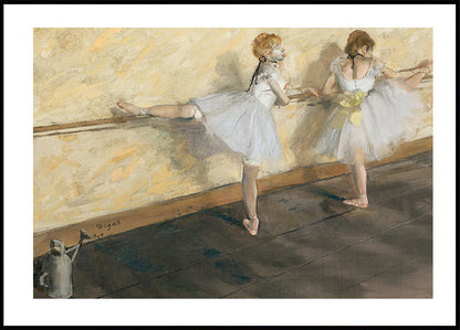 Ballet Dancers at the Barre Poster