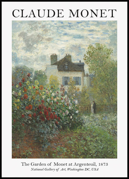 Monet Garden In Argenteuil Poster