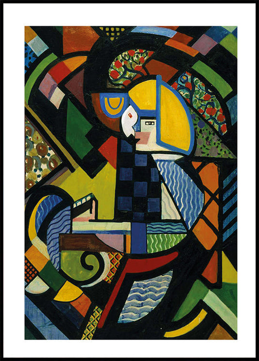 Colorful Abstract Figure Poster