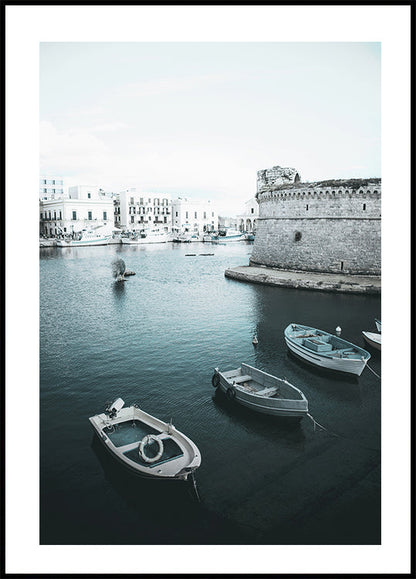 Boats With Views of Puglia Poster