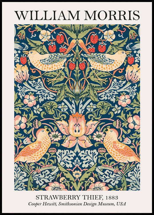 William Morris Strawberry Thief Poster