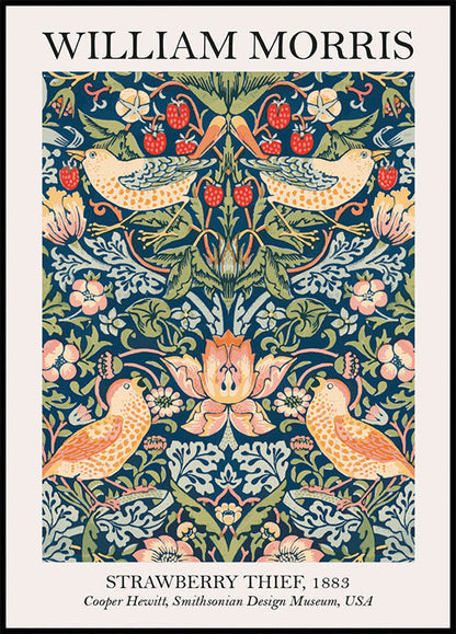 William Morris Strawberry Thief Poster