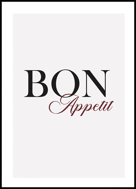 Bon Appetit Poster