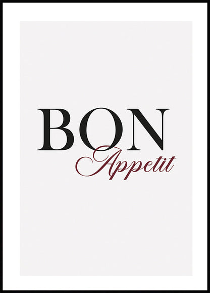 Bon Appetit Poster