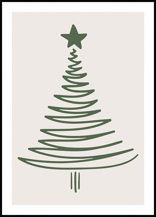 Simple Christmas Tree Poster