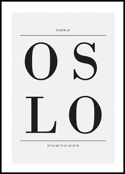 Oslo City Poster