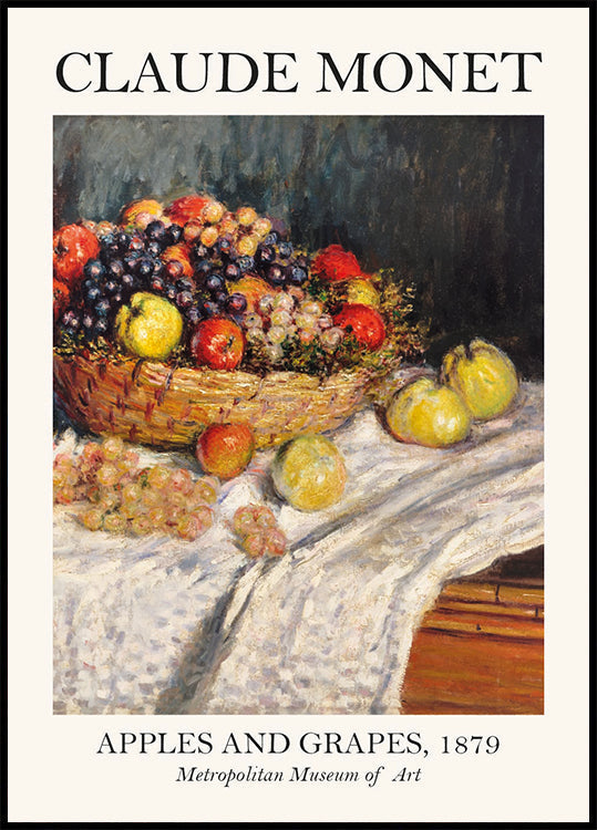 Monet Apples And Grapes Poster