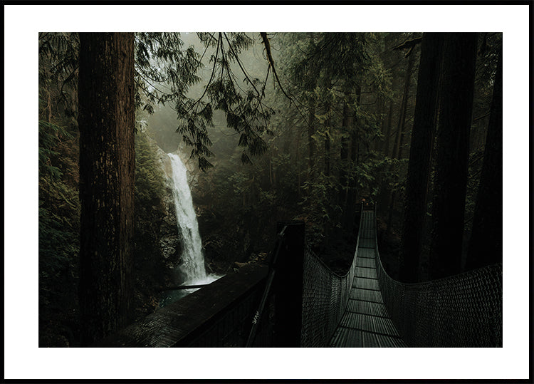 Waterfall in the Forest Poster