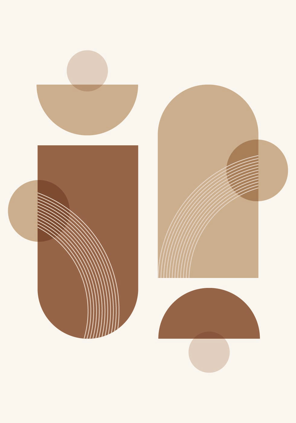 Geometric Shapes No. 2 Poster