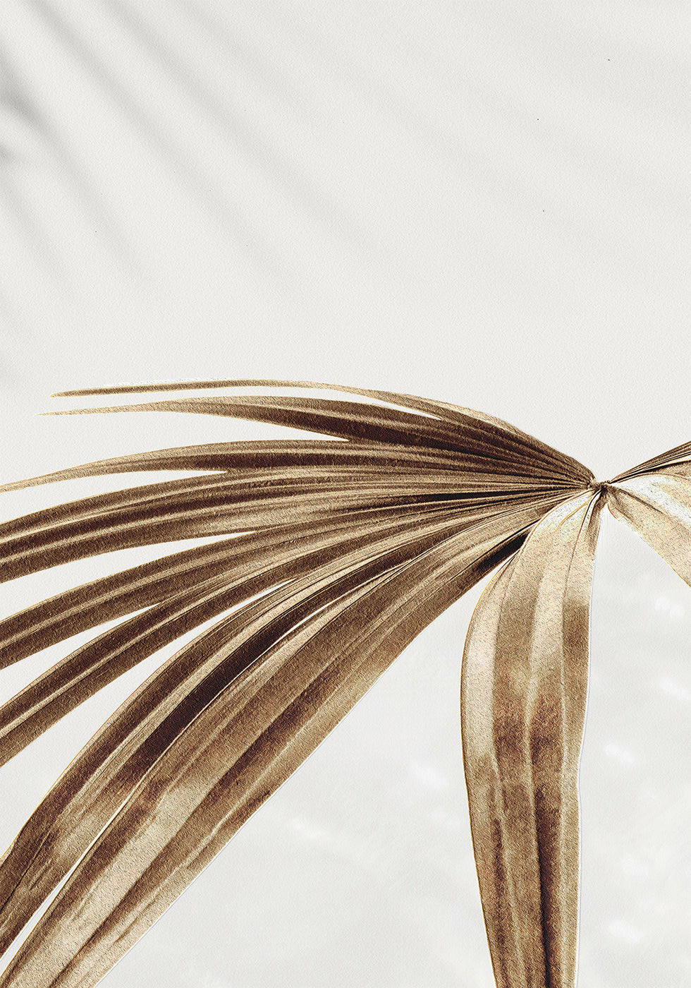 Golden Palm Leaves Poster