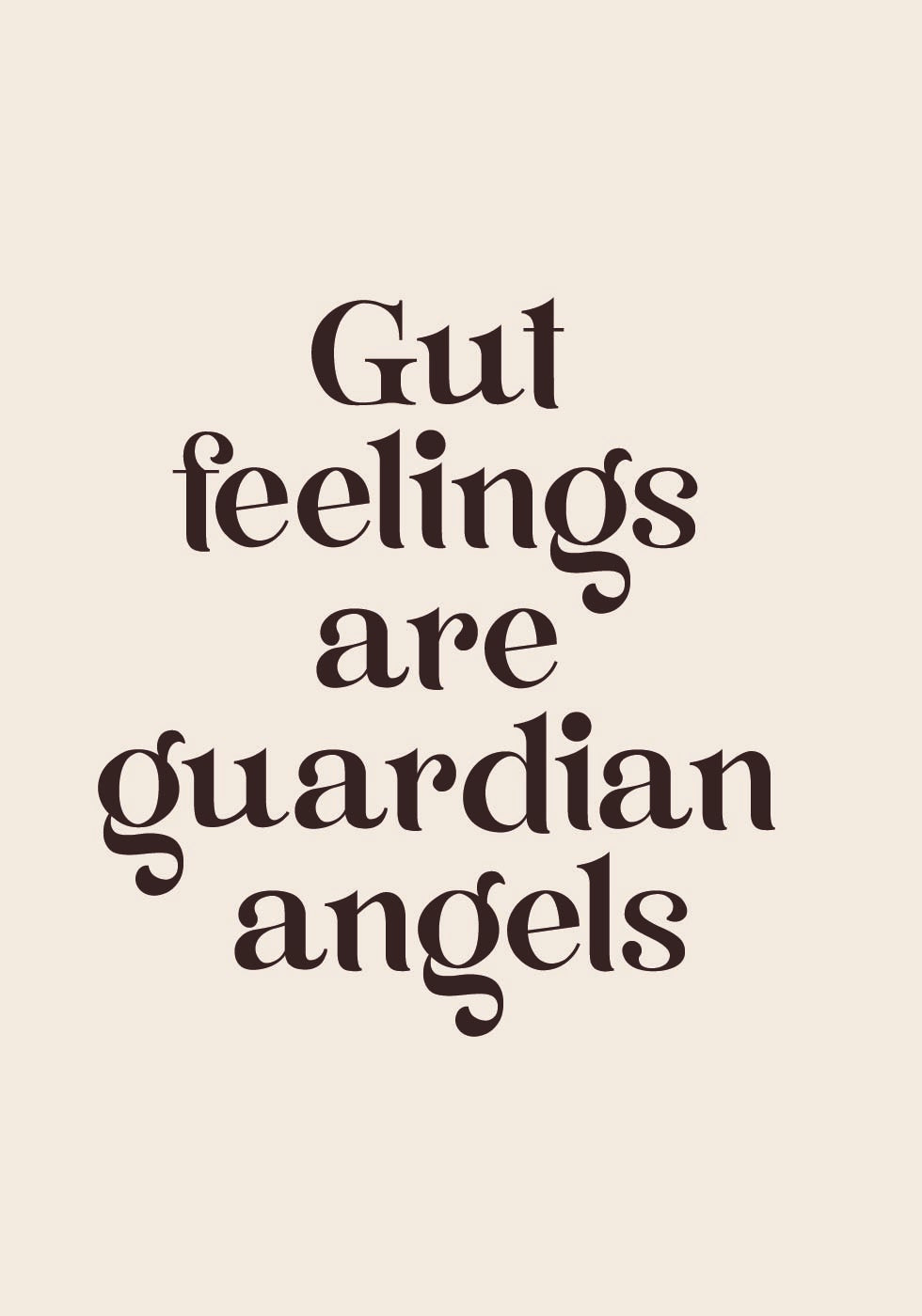 Gut Feelings Plakat - Posterbox.no