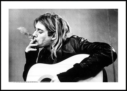 Iconic Kurt Cobain Portrait Poster