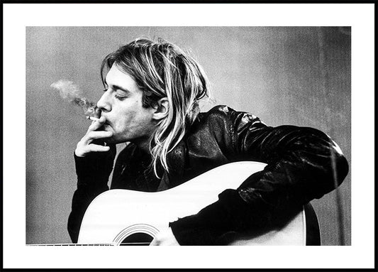 Iconic Kurt Cobain Portrait Poster