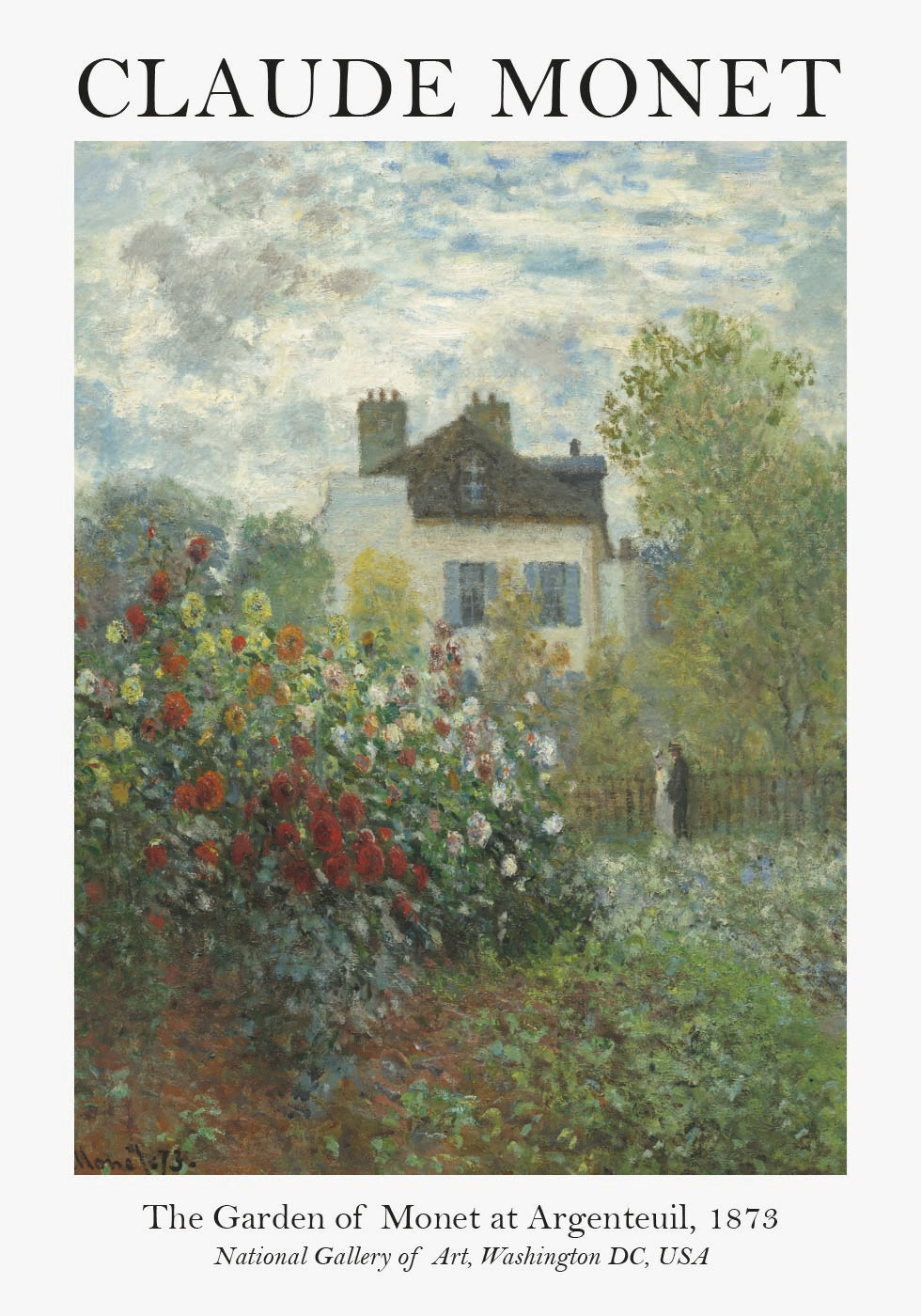 Monet Garden In Argenteuil Poster